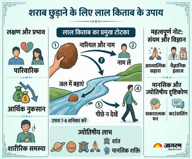 शराब छुड़ाने के लिए लाल किताब के उपाय